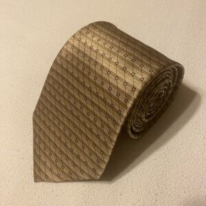 Arrow Gold Geometric 100% Silk Men's Tie